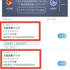 【ネット決済】【9/16】ベガルタ仙台対水戸戦チケットS指定席バ...