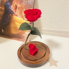 【非売品】美女と野獣/薔薇のオブジェ＋パンフレットボックスセット