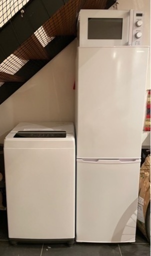 一人暮らし　家電セット　アイリスオーヤマ　冷蔵庫　洗濯機　電子レンジ