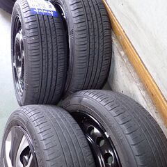★165/60R14＆スチールホイール（5.0J）4本セット！新品ホイールカバー付き
