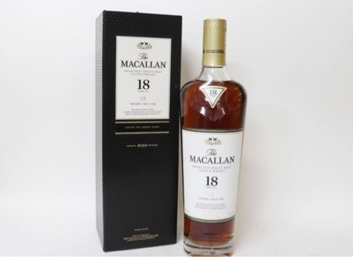値下げしました　マッカラン18年　新品