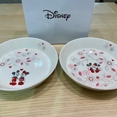 【新品】ディズニー☆ パスタ・カレー皿 2枚セット(ピンク)