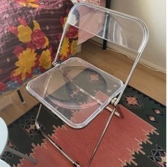 パイプ椅子 クリアチェア　韓国風家具