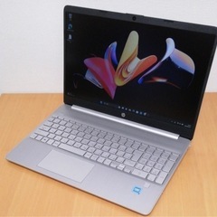 【値段下げ】【美品・未使用に近い】HP ノートパソコン 15s-fq3000・4GBメモリ・128GB SSD　保証書付き 値段下げ】【美品・未使用に近い】HP ノートパソコン 15s-fq3000・4GB