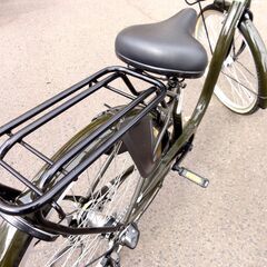 サイクルベースあさひ CARG Grand 26インチ 3段変速 カーキ/緑 自転車 大容量バスケット ママチャリ 鍵付き 札幌市 中央区 南12条