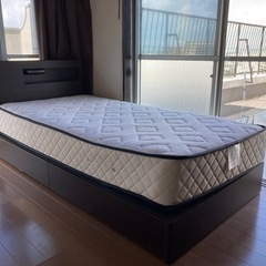 ⭐️決まりました⭐️収納付きシングルベッド＋マナベのマットレス