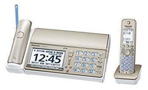 【美品】パナソニック おたっくす デジタルコードレスFAX 子機1台付き 迷惑電話対策機能搭載 シャンパンゴールド KX-PZ710DL-N