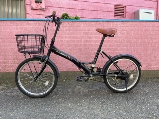 【引き渡し者決まりました】折りたたみ自転車　黒　20インチ　※近場は無料お届け