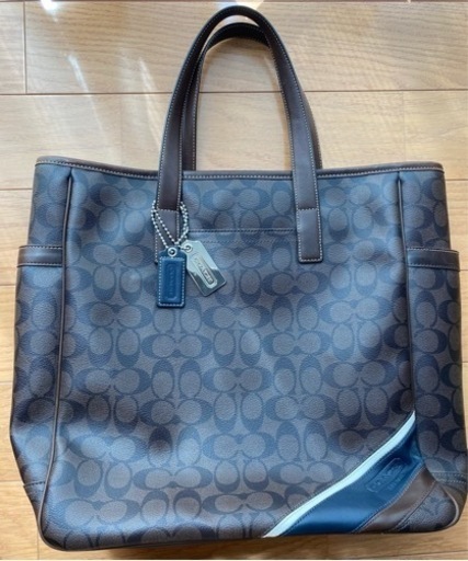 【美品】COACH コーチ　メンズトートバッグ