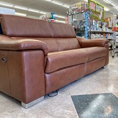 🤎ワタリジャパン 2P電動リクライニングソファ 🧡定価￥198,000🧡 本革ワイドソファ🤎198