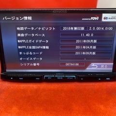 KENWOOD 最上級 MDV-737DT フルセグTV 新品バックカメラ付き さ2