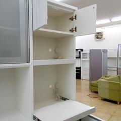 ☆ジモティ割あり☆ レンジボード ホワイト H205×D48.5×W177 
