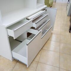 ☆ジモティ割あり☆ レンジボード ホワイト H205×D48.5×W177 