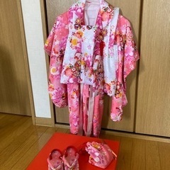 ※取引中　子供の着物　京都瑠璃雛菊サイズ100〜120