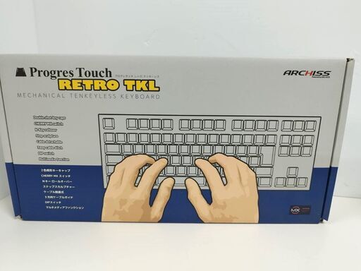 【美品】ARCHISS Progres Touch RETRO TKL 茶軸/日本語配列