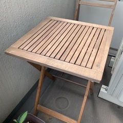 ニトリ 屋外用 折畳みテーブル・チェア セット