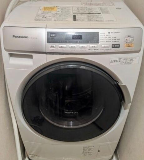 Panasonicドラム式洗濯乾燥機！エコナビ搭載モデル！