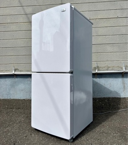 札幌市内配送可 美品 19年製 Haier ハイアール 148L 2ドア冷凍冷蔵庫 JR-NF148B 右開き