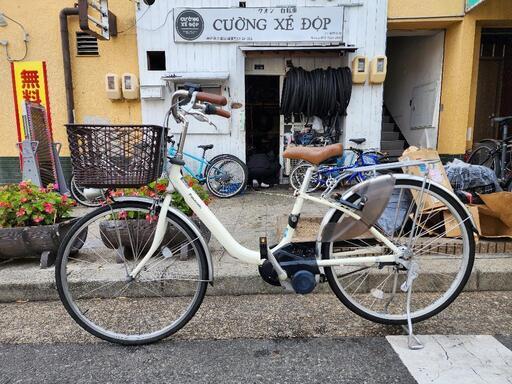 　パナソニック　電動自転車　２６インチ　3変速　16ah 5点　充電器付き　白　配達可能
