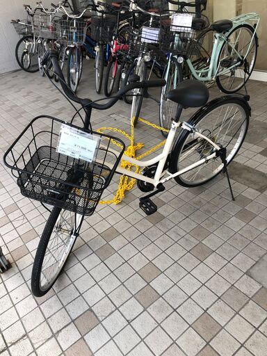 ★ジモティ割あり★  軽快車 26インチ 白 クリーニング済み SJ3357