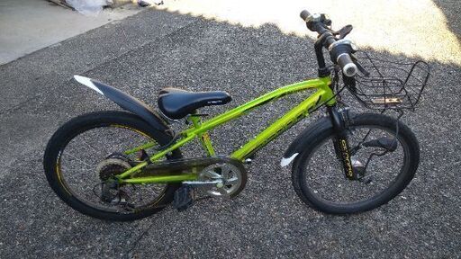 ２０インチ　男の子！　自転車　SEDONA asahiで購入　黄緑　黒