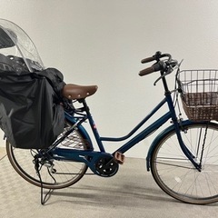 【非電動アシスト 子供乗せ自転車】Dia Resto ディープブルー