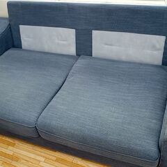 ★ジモティ割あり★  ソファー グレー H92×D91×W190 クリーニング済み YJ648 ☆ジモティ割あり☆ ソファー グレー H92×D91×W190 クリーニング済み YJ648