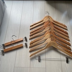 木製ハンガー　11本