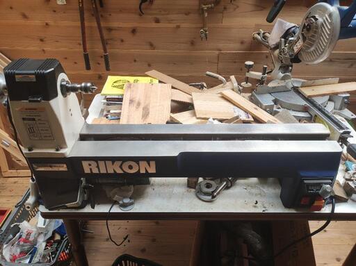 最終値下げ！RIKON 木工旋盤 70-220VSR 中古 美品 必要な物は全てあります
