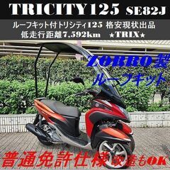 【普通免許仕様もOK】トリシティ125 ZORRO製ルーフ付 低...