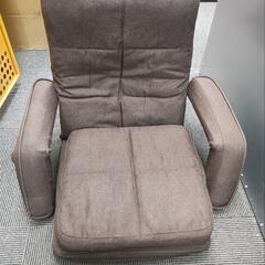 USED メーカー不明 座椅子 ブラウン リクライニング、ベッド可能 