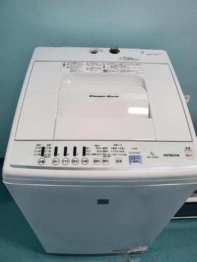 【☆】2017年式　たっぷり7kg　日立　洗濯機　分解クリーニング及び動作確認済み