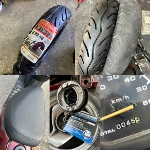 ☆SA11J.ジョグアプリオ快速2スト！シート・タイヤ・プラグなど新品