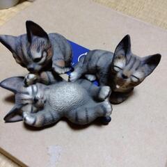 イタリア製ドマン猫の置物　３匹　