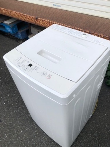 福岡市内配送無料　無印良品 電気洗濯機・5kg 白 幅52.5(排水ホース含む)奥行50×高さ89cm MJ‐W50A