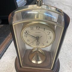 ☆中古￥800！CITIZEN　置時計　家具　電池付き　【BI101】