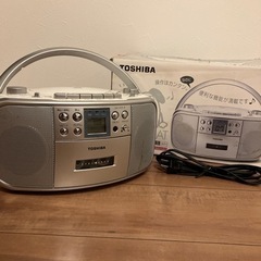 取引中 東芝 CDラジオカセットレコーダー(CDラジカセ) 