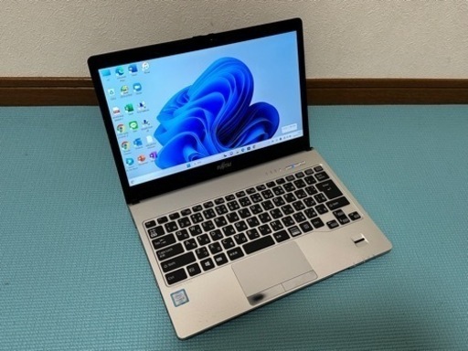富士通ノートPC ！SSD128GB メモリ4GB★S936/P Core i5-6300U Webカメラ Win11 MS Office2019 Home\u0026Business ★中古美品★