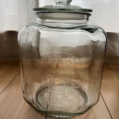 ガラス瓶　米びつ　米櫃　インテリア　ペットフード　ガラスボトル