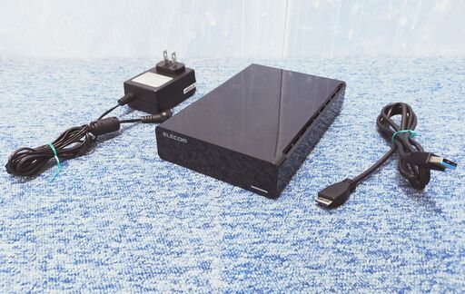 【④】ELECOM エレコム 外付けHDD 2TB ELD-ERT020UBK テレビ 番組録画 USB3.0 ハードディスク