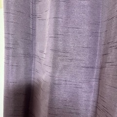 【ネット決済】カーテン　紫　レースのカーテン付