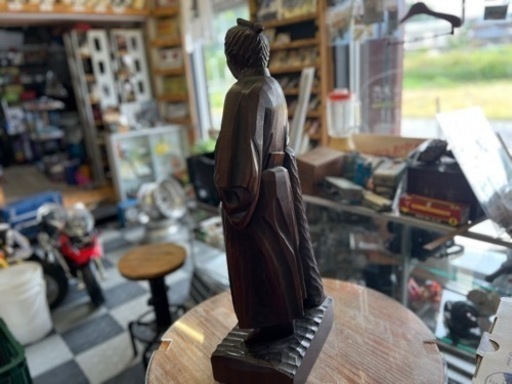 81)一刀彫‼️坂本龍馬‼️置物 - その他 