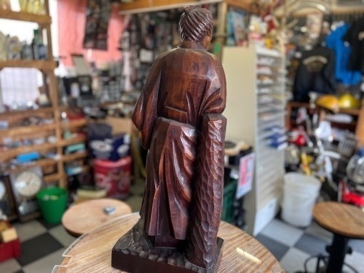 81)一刀彫‼️坂本龍馬‼️置物 - その他 