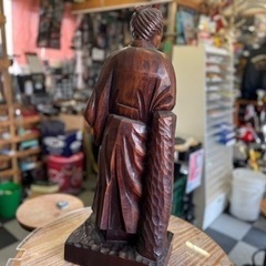 (81)🉐🉐一刀彫‼️坂本龍馬‼️置物🉐🉐👌👌