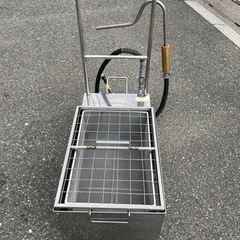 □中古品 マッハフィルター 食用油ろ過機 MF-35 2018年 キャスター付き