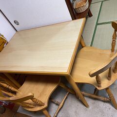 ダイニングセット 二人 テーブル 椅子 チェア 木製