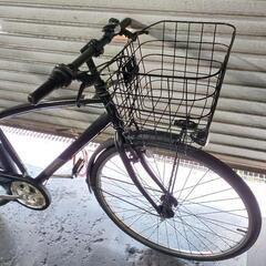 自転車中古　クロスバイク　シティサイクル　MARUKIN　Nostalia　外装6段変速　フレームサイズ445　オートライト　カゴリアキャリア鍵付き　タイヤ27インチ　カラーブラック