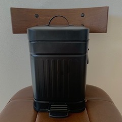 Galva スクエアダストBOX 3L ブラック　ゴミ箱