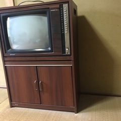 家具調テレビシャープ1979年製、パナソニックビエラ20型BCA...