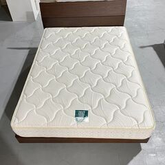 ★モデルルーム品★ ダブルベッド 関家具 フランスベッド マットレス付 硬め 寝室 寛ぎ インテリア 生活 家具 福島 郡山市 a